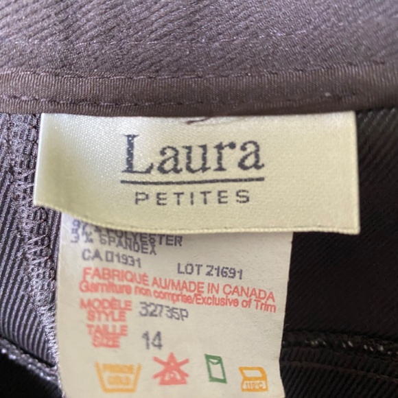 Laura brown pants 14P - Picture 4 of 5